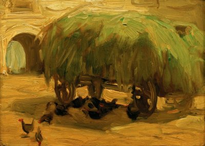 Hay Wagon by Franz Marc
